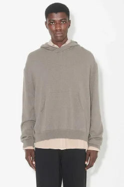 Stickat|Our Legacy Stickad Huva Mullvad Gra Super Wool
