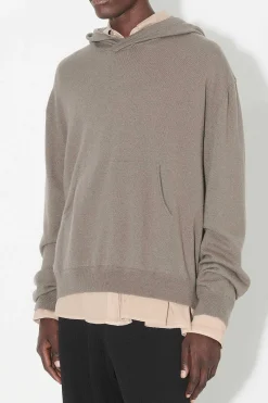 Stickat|Our Legacy Stickad Huva Mullvad Gra Super Wool