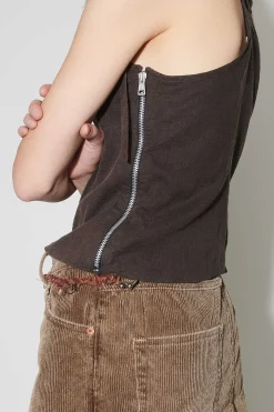 Blast|Our Legacy String Tank Plum Coated Voile