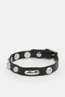 Smycke|Our Legacy Superslim Armband Grizzly Svart Läder