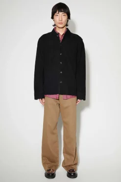 Läder|Our Legacy Svetsskjorta Lithe Black Mocka