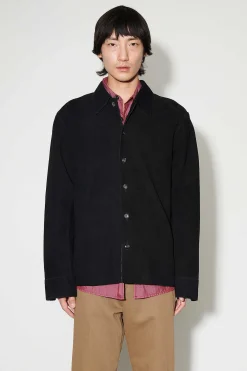 Läder|Our Legacy Svetsskjorta Lithe Black Mocka