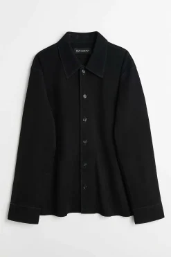 Läder|Our Legacy Svetsskjorta Lithe Black Mocka