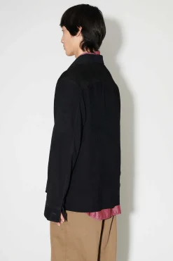 Läder|Our Legacy Svetsskjorta Lithe Black Mocka