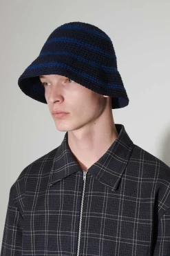 Hattar|Our Legacy Tom Tom Hat Carolean Blue Rufsig Bomull