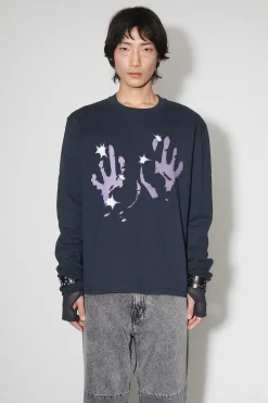Jersey|Our Legacy Tour Langarmad Lila Taste Of Hands Print