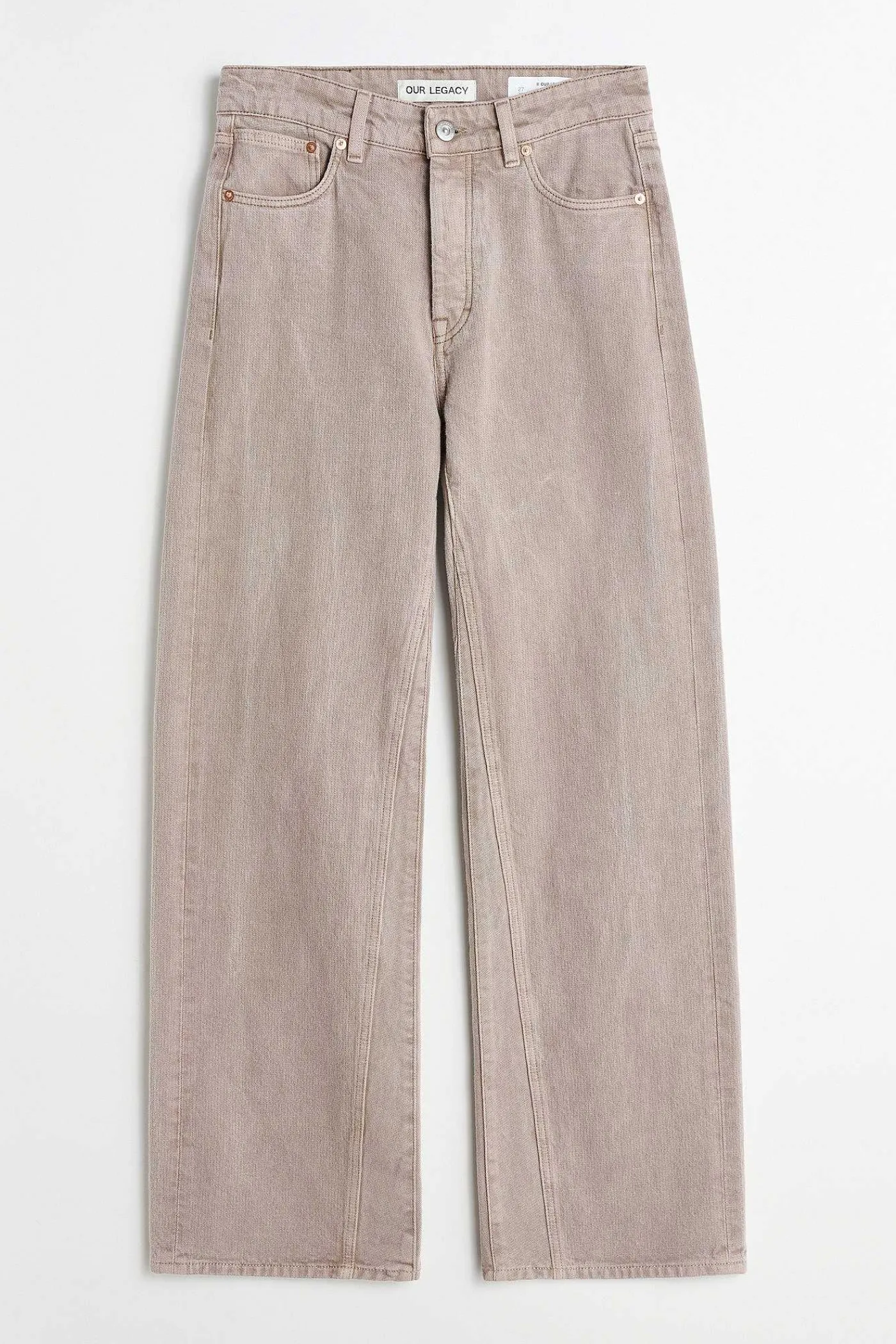 Jeans|Our Legacy Treble Cut Pink Cast Chain Twill