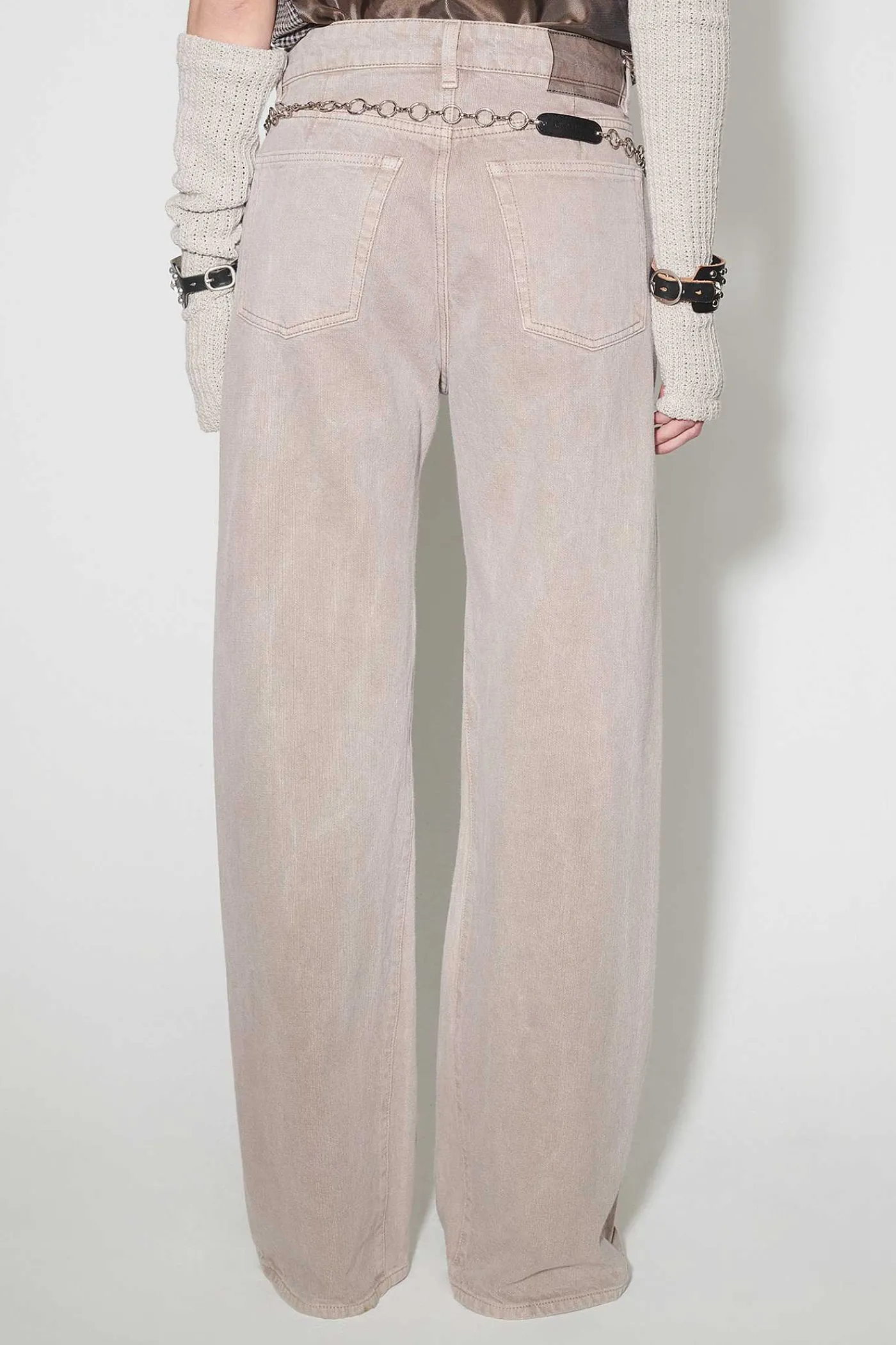 Jeans|Our Legacy Treble Cut Pink Cast Chain Twill