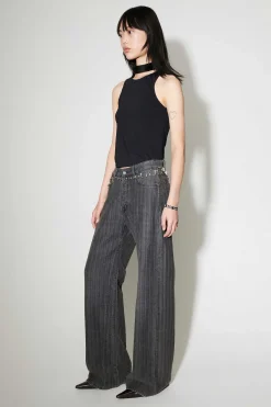 Jeans|Our Legacy Treble Cut Washed Grey Torino Stripe