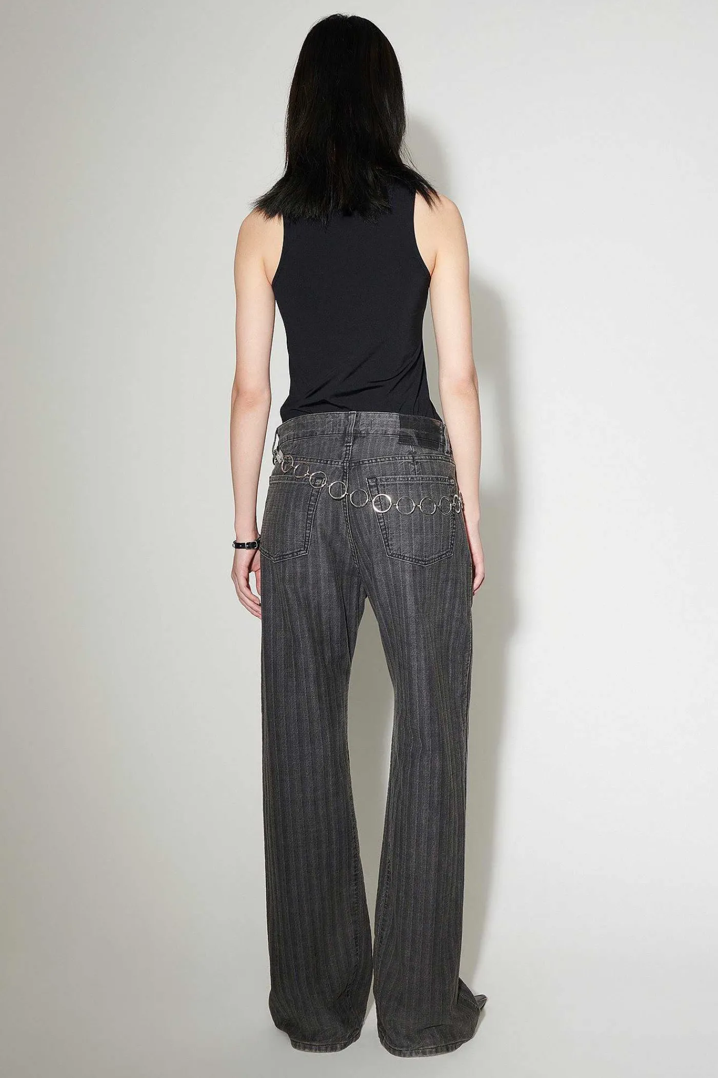 Jeans|Our Legacy Treble Cut Washed Grey Torino Stripe