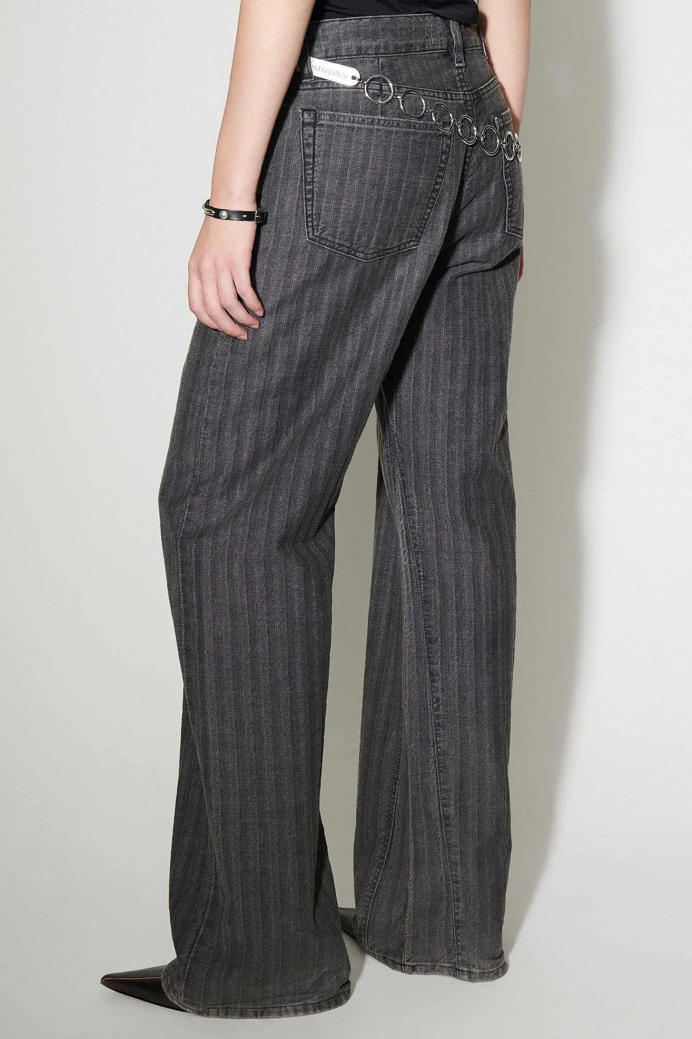 Jeans|Our Legacy Treble Cut Washed Grey Torino Stripe