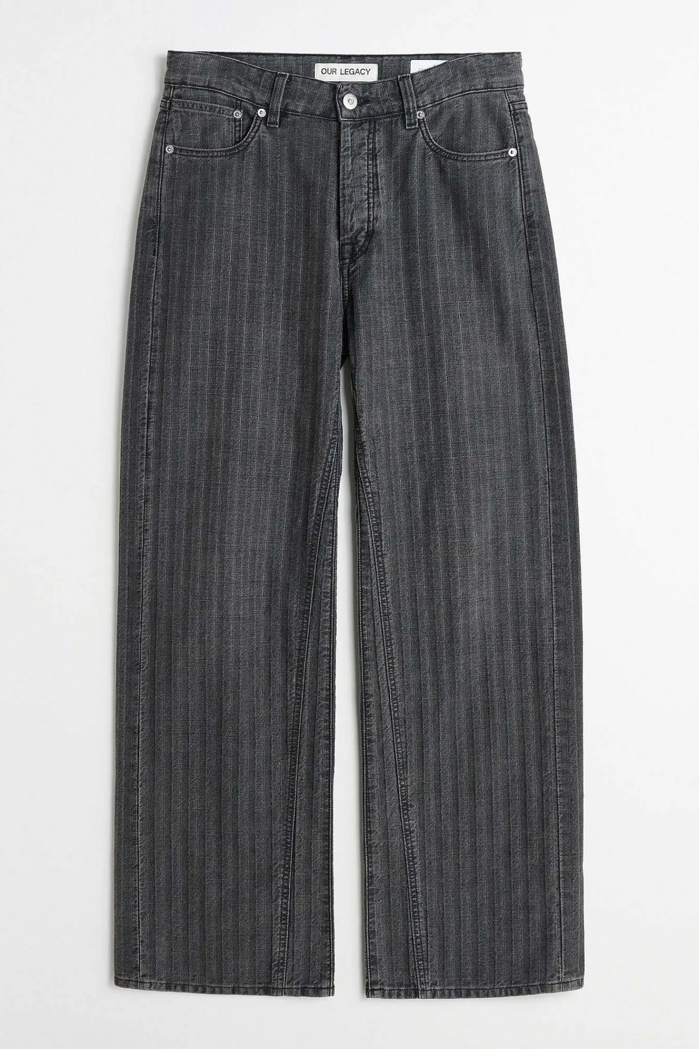 Jeans|Our Legacy Treble Cut Washed Grey Torino Stripe