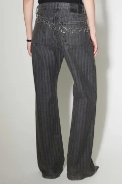 Jeans|Our Legacy Treble Cut Washed Grey Torino Stripe
