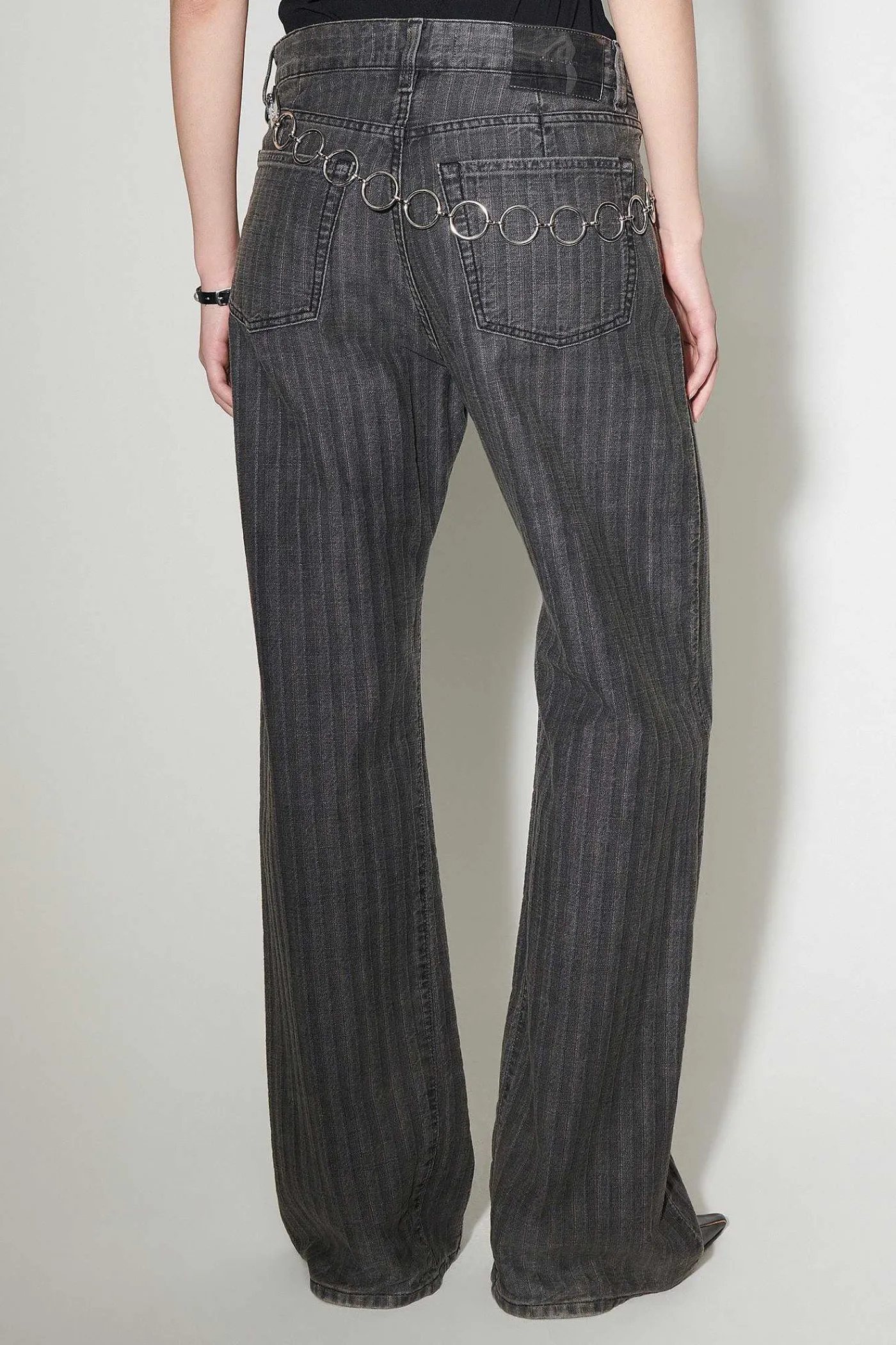 Jeans|Our Legacy Treble Cut Washed Grey Torino Stripe