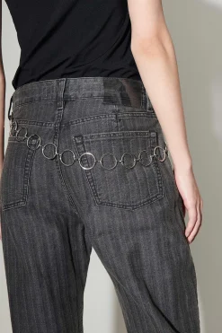 Jeans|Our Legacy Treble Cut Washed Grey Torino Stripe