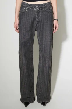 Jeans|Our Legacy Treble Cut Washed Grey Torino Stripe