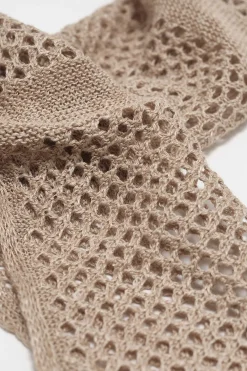 Halsdukar|Our Legacy Triangel Scarf Beige Melange Linne