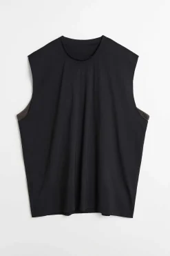 Jersey|Our Legacy Vandbar Fjadertank I Svart/Antik Choklad