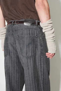 Jeans|Our Legacy Vast Cut Washed Grey Torino Stripe