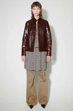 Läder|Our Legacy Verve Jacka True Dye Tuscan Brown Läder