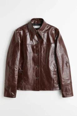 Läder|Our Legacy Verve Jacka True Dye Tuscan Brown Läder