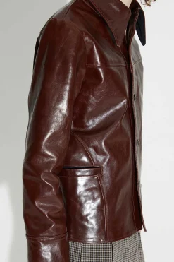 Läder|Our Legacy Verve Jacka True Dye Tuscan Brown Läder