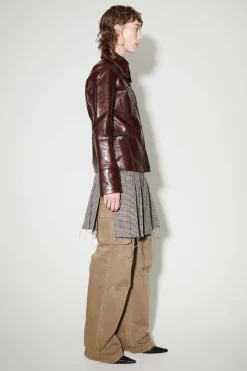 Läder|Our Legacy Verve Jacka True Dye Tuscan Brown Läder
