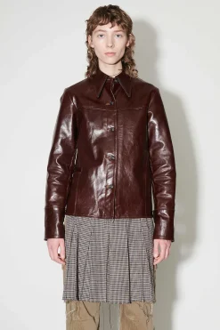 Läder|Our Legacy Verve Jacka True Dye Tuscan Brown Läder