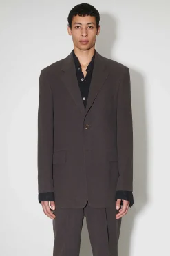 Passning|Our Legacy Vienna Blazer Ek Brun Futuristisk Siden