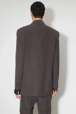 Passning|Our Legacy Vienna Blazer Ek Brun Futuristisk Siden