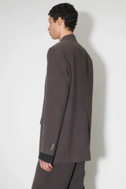 Passning|Our Legacy Vienna Blazer Ek Brun Futuristisk Siden