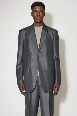 Passning|Our Legacy Vienna Blazer Gra Mnemonic Wool
