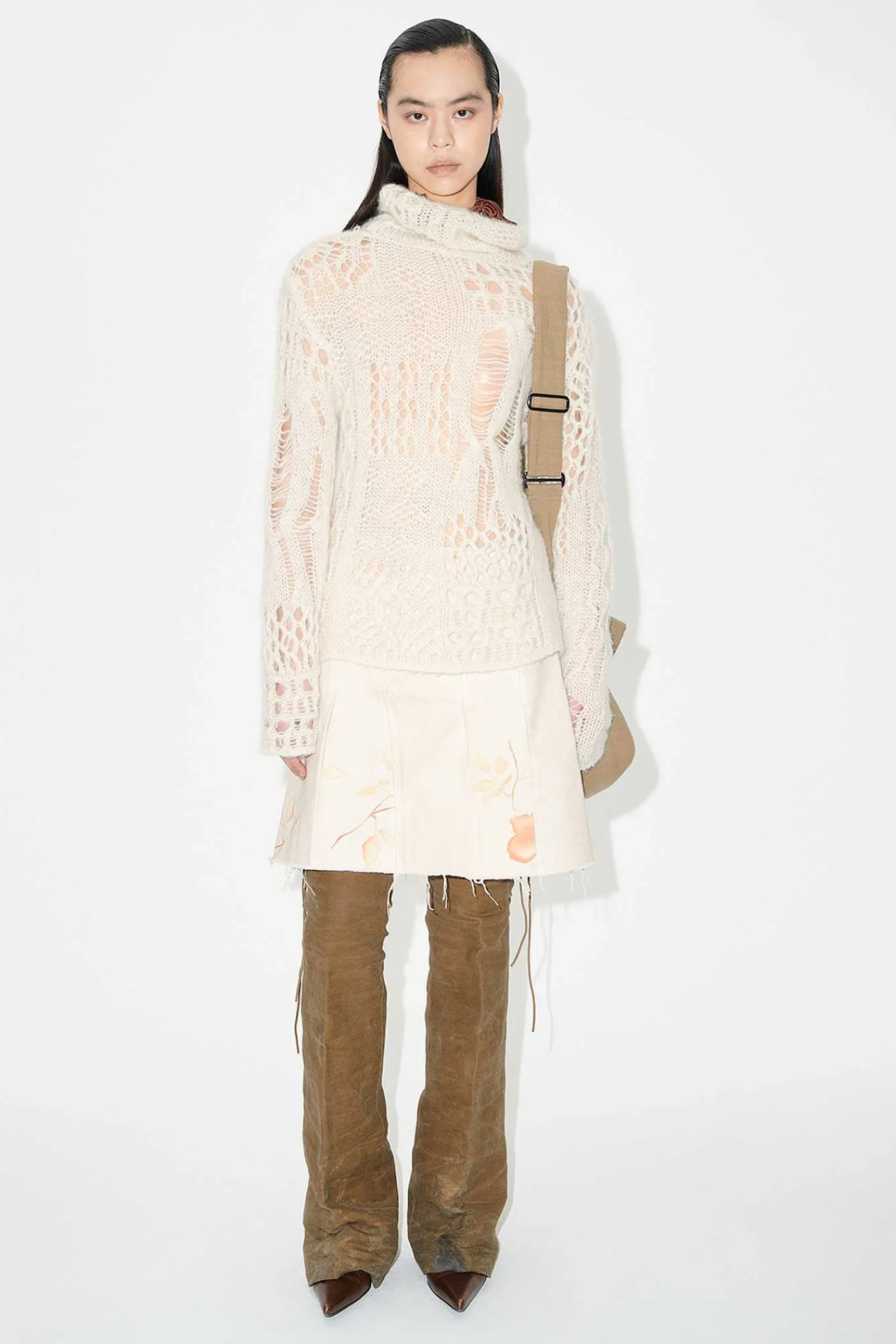 Stickat|Our Legacy Virkad Rullhalsben Luftig Alpacka