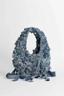 Virkade Väskor|Our Legacy Virkad Vaska Dream Blue Chain Twill