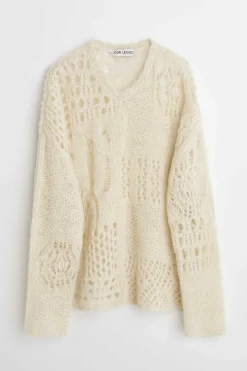 Stickat|Our Legacy V-Ringad Virkad Ben Luftig Alpaca
