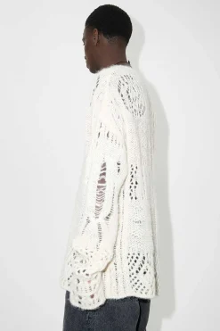 Stickat|Our Legacy V-Ringad Virkad Ben Luftig Alpaca