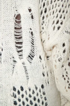 Stickat|Our Legacy V-Ringad Virkad Ben Luftig Alpaca